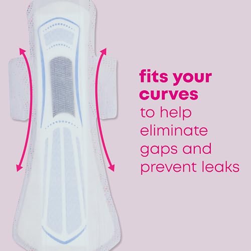 Image of U by Kotex Balance Pads with Wings, Ultra Thin, Overnight, Extra Heavy Absorbency, 22 Count (Packaging May Vary)