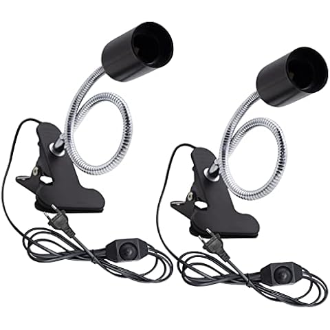 Lámpara de Mesa LED Clip LAKONEI con Cuello de Cisne Ajustable y Clip de Metal, 2 Piezas Cover
