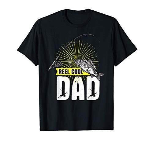 Reel Cool Dad - Funny Fishing Father Quote - Pole Maglietta