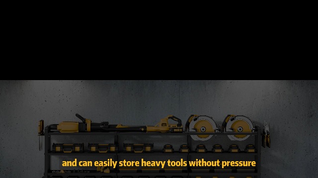 POKIPO 49" W Large Power Tool Organizer Wall Mount, 4 Layer Heavy Duty Loads 800 lbs, Tool Rack Holds 12 Cordless Drills, Large Capacity Battery Holder for Garage Storage, Christmas Gift for Men