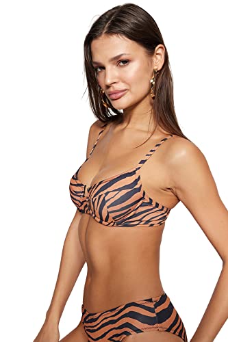 Trendyol Damen Zebra-muster-balen-bikini-top...