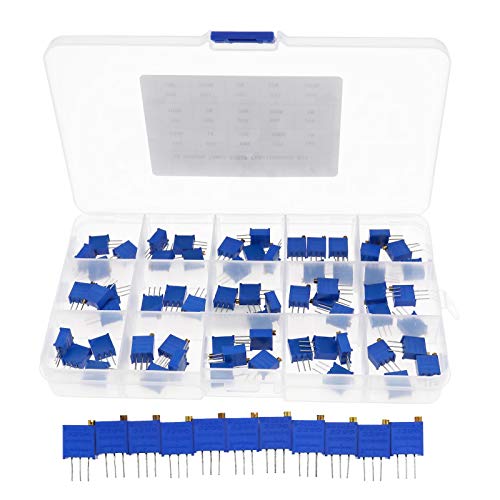 Values Multiturn Variable Resistance Potentiometer Trimmer Assortment Kit