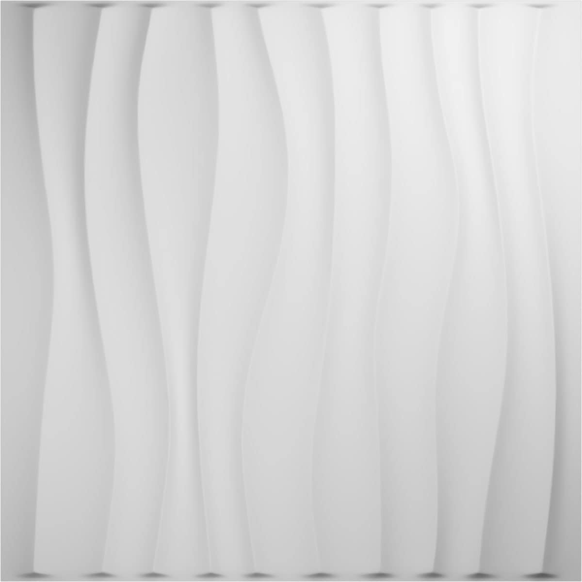 Ekena Millwork WP20X20SOWH 19 5/8"W x 19 5/8"H Shoreline EnduraWall Decorative 3D Wall Panel Covers 2.67 Sq. Ft.