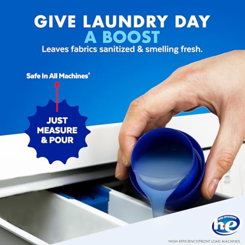 Lysol Laundry Sanitizer Liquid, Detergent Additive, Crisp Linen, 40oz, 4Pk | Lysol Sanitizing Laundry Detergent Additive, Deodorizer, Color Safe Bleach Alternative, Laundry Supplies - image 8