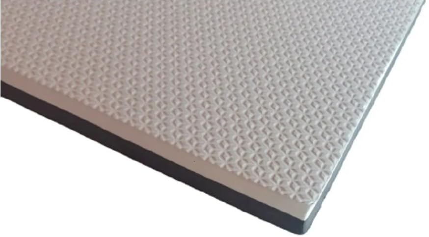 Colchonete EVA 100X50cm Altura Grossa 20MM Bicolor Preto c/Cinza para Academia Atividades
