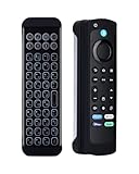 iPazzPort All-in-One Bluetooth QWERTY Keyboard Remote (for 6.2-inch Fire TV Voice Remote ONLY) – Rechargeable, Backlit, Protective Case, Ultimate Fast-Typing Convenience