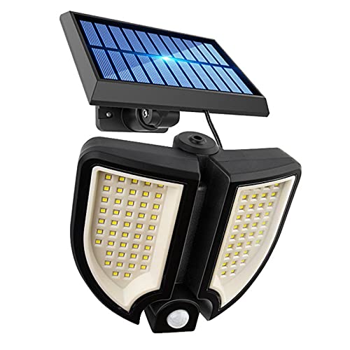 Lampes de sécurité solaires IP65 étanches avec projecteur LED à capteur de mouvement extérieur