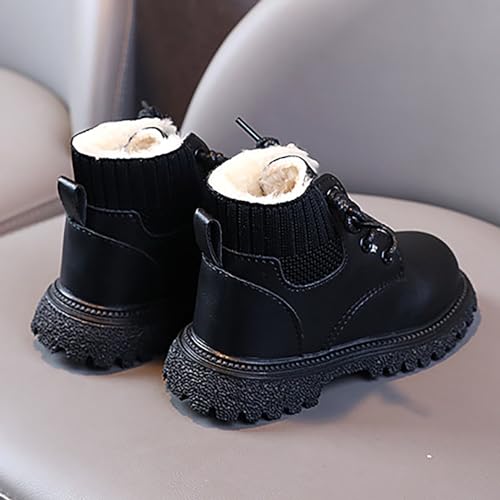 Toddler Boots Boys Girls Winter Boots Waterproof Kids Snow Booties Faux Fur Warm Walking Shoes for Indoor Outdoor2