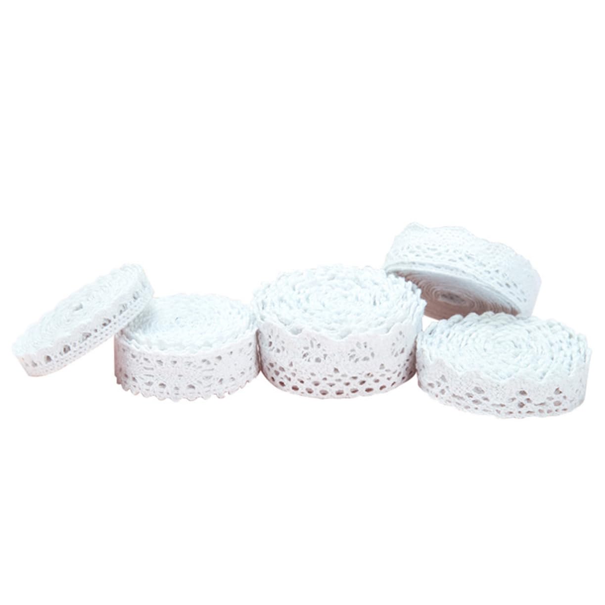 STOBOK 15 Nastro Di Pizzo Bianco Per Decorazioni Fai Da Te Per Matrimonio Compleanni Scrapbooking e Progetti Creativi