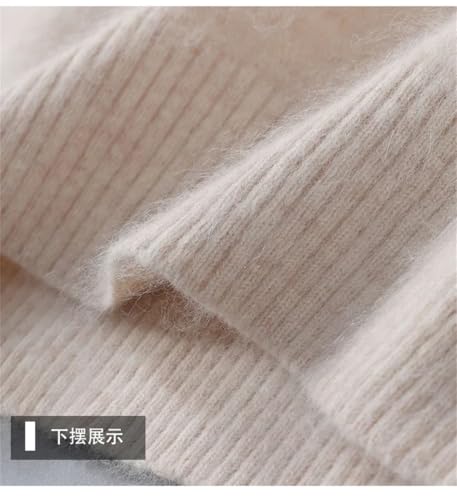 Men's Cashmere Sweater V-Neck Loose Knitted Large Size Winter Warm Top Long Sleeve Pullover3