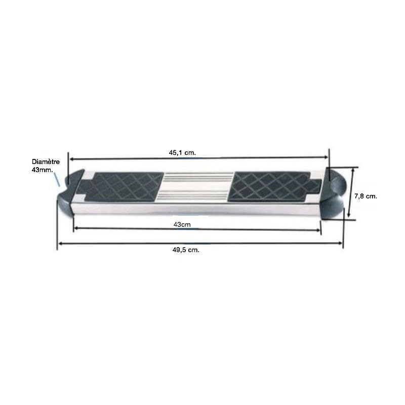 AstralPool PELDAÑO Seguridad Doble SUPERF. AISI316 Marca