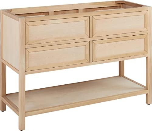 Signature Hardware 483610 Robertson 48" Single Vanity Cabinet Only with Wood Cabinet - Less Vanity Top - Unfinished