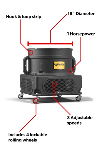 Lookourway Air Dancers Inflatable Tube Man Set - 20Ft Snowman Wacky Waving Inflatable Tube Guy With 18-Inch Diameter Blower - Christmas Holiday Promotion #TOP3