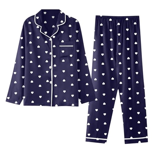 Conjunto de vestidos para parejas de tela suave con corazones 7