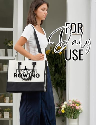 Bolso tote para mujer con cierre y correa de hombro miniatura 3