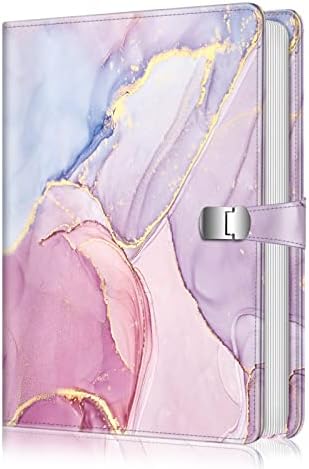 Fintie Photo Album 4x6 Photos - 112 Photos Premium Vegan Leather Cover with Snap Fastener, Portable Wallet Photo Albums, Dreamy Marble