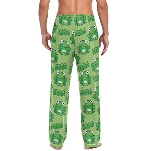Princess Frogs Pajama Pants Mens Lounge Pants Super Soft Men Pajama Bottoms with Drawstring & Pockets2
