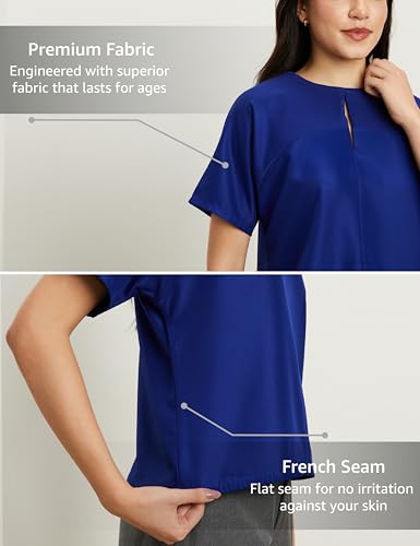 Image of Symbol Premium Women's Polyester Crop Top (Relaxed Fit | Stylish | Desk-to-Dinner) (Available in Plus Sizes)