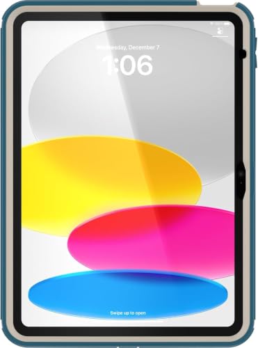 Image of OtterBox iPad (A16) & iPad 10th Gen (Only) Defender Series Case - Offtides (Blue) - Multi-Layer Protection - Four Position Stand - Built-in Screen Protector - Port Covers - Apple Pencil Storage