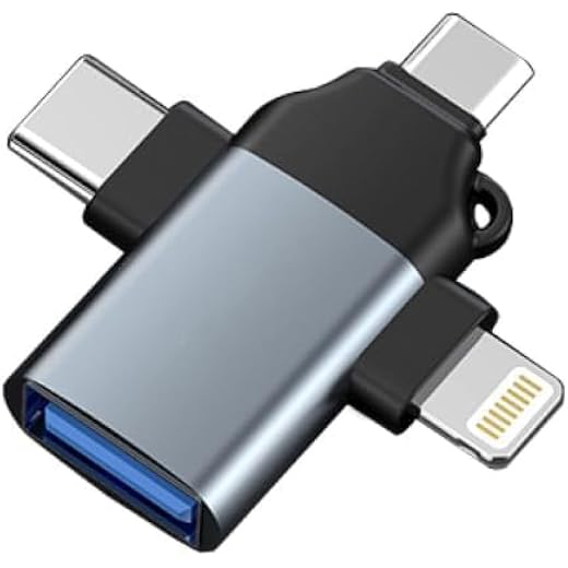 Allied 3-in-1 OTG Adapter - USB C to USB/Micro/Lightning Ada