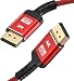DisplayPort Cable,Capshi 4K DP Cable Nylon Braided -(4K@144Hz, 4K@60Hz, 2K@165Hz) Gold-Plated DP to DP Cable Ultra High Speed Display Port Cable 10ft for Laptop PC TV etc- Gaming Monitor Cable (Red)