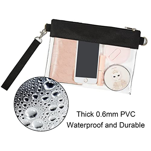 Image of gdbis Clear Crossbody Bag, Stadium Approved Clear Purse Bag for Concerts Sports Events