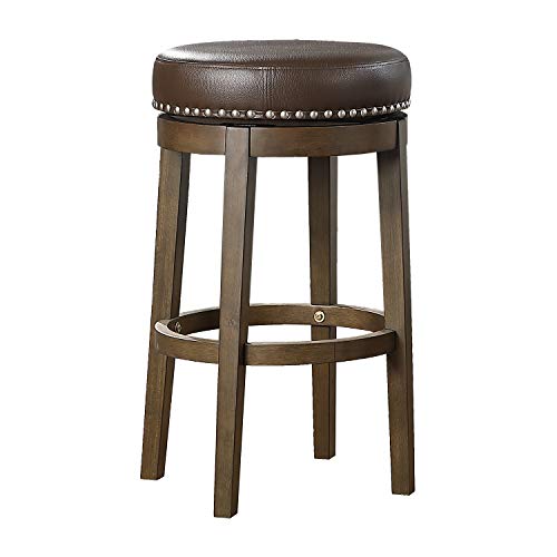 Lexicon Kenmare Swivel Pub Height Stool (Set Of 2), 29" Sh, Brown #TOP1