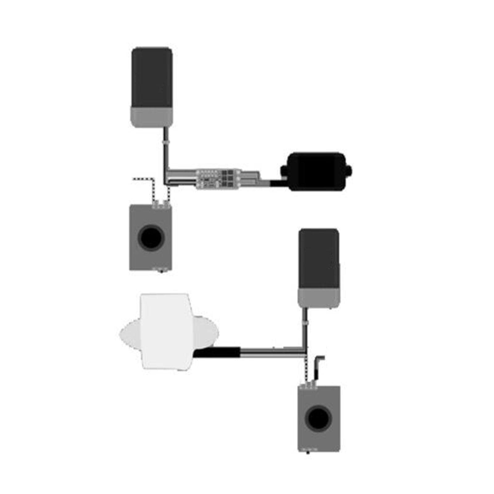 LOVIVER Unterwasser-Thruster-Motor Anti-Rost-Remote-Roboter, bürstenloses Nylon, DIY für Rov Meeresbodenerkundung, Köderschlepper, Tauchboot, Positiv negativ