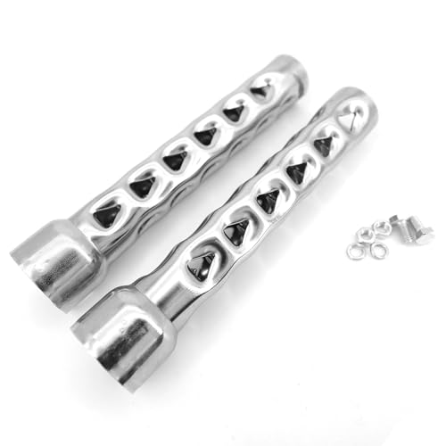 Lylane 1-3/4'' O.D. 8'' Length Motorcycle Metal Exhaust Silencer Exhaust