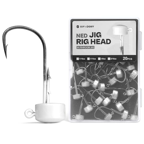 Ned Rig têtes plombées Finesse blanc perle 0,6 g matériel pêche au bar