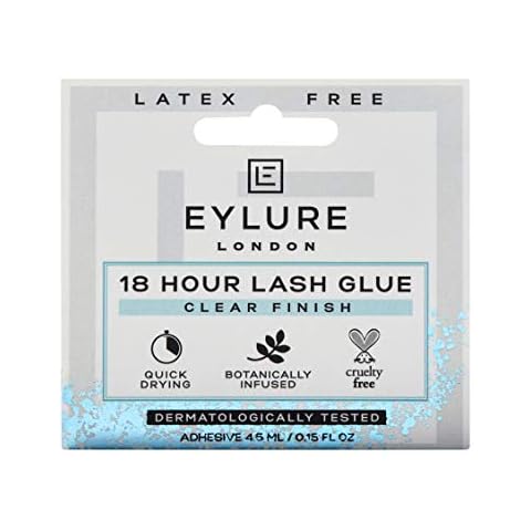 Eylure 6003013 18 Hour Lash Glue,Latex Free, CLEAR, 4.5 ml (Pack of 1) Cover