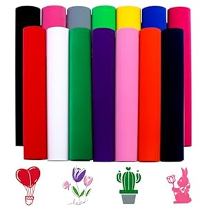 Flocked HTV Vinyl – 14 Sheets...