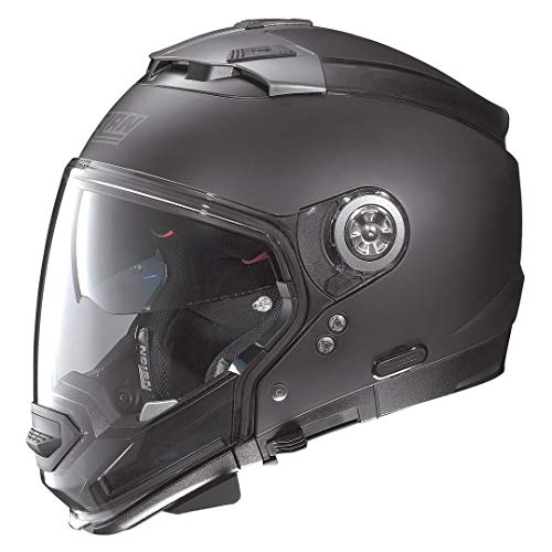 Casco modulare da motociclo Nolan N44 Evo classic Lexan n-com, nero opaco, taglia S
