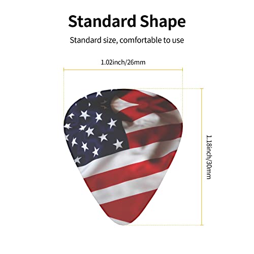 Ensemble de 12 médiators de guitare drapeau américain pour guitare acoustique, guitare électrique, contrebasse, ukulélé - Les Beatles, Paul McCartney, John Lennon, RIngo Starr, George Harrison Ensemble de 12 médiators de guitare drapeau américain pour guitare acoustique, guitare électrique, contrebasse, ukulélé – Image 5
