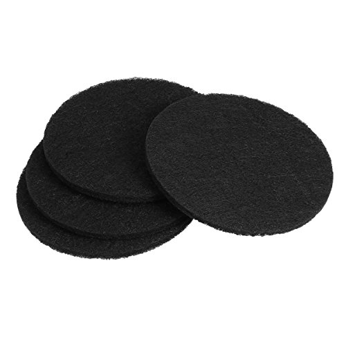 Popetpop 4 peças de caixas de areia para gatos, filtros de carbono ativado em forma quadrada, filtro