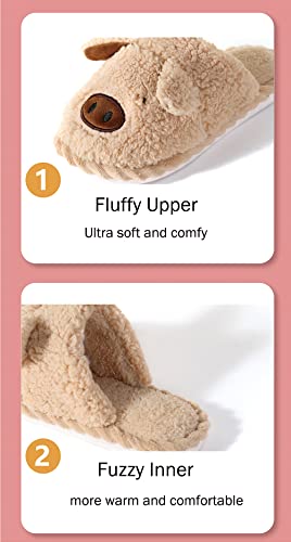 Pig Slippers for Women Cute Pink Slippers Girls Teens Animal Slippers Funny Bedroom Slippers Thanksgiving Christmas Slippers Gifts3