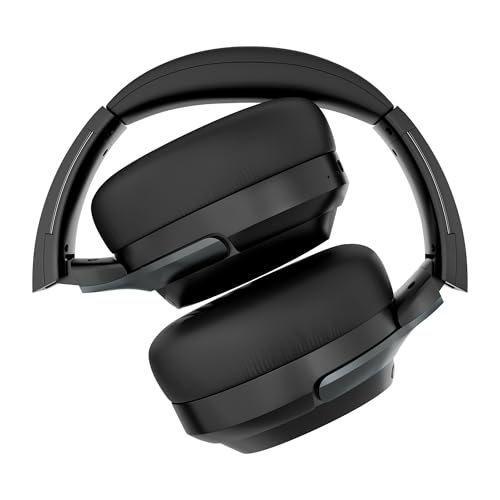 Image of ZEBRONICS Duke Plus, Wireless Over Ear Headphone with ANC, ENC, Gaming Mode, Dual Pairing, Rapid Charge, Upto 70* Hours Backup, Bluetooth v5.4, AUX, Comfortable Earcushion, Deep Bass (Black)