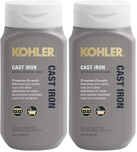 Kohler K-23725-NA Cast Iron Cleaner, 8 oz, Pack of 2