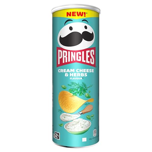Pringles Cream Cheese and Herbs Patatas Fritas, 165 g