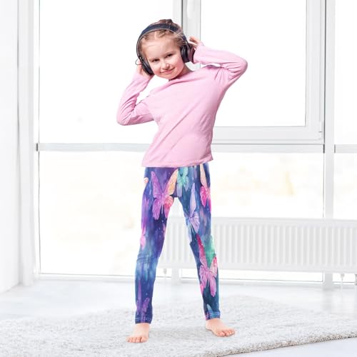 Toddler Girls Leggings Printed Yoga Pants Leggings Pink Yellow Butterfly for Kids4