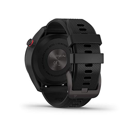 ایگرد | قیمت و خرید Garmin Approach S42 Premium GPS Golf Watch, Gunmetal  with Black Silicone Band and Wearable4U All-in-One Golf Tools Bundle