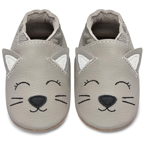 IceUnicorn Krabbelschuhe Baby Lauflernschuhe Jungen Weiche Leder Babyschuhe...