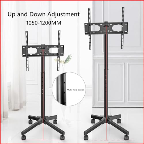 Soporte móvil para TV de piso para pantallas 17-55 pulg miniatura 3