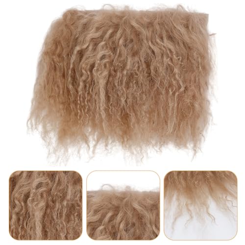 Arricraft Puppenhaartressen Kamelwolle Perücke 55x945x012 cm – Bild 3