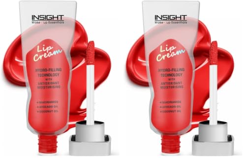 Image of INSIGHT Lip Cream - Hestia | Long Lasting | Easy to Wear | Non-Sticky & Transferproof | Liquid Matte Formula | 16 Hr Wear | Infused with Avocado, Coconut Oil & Niacinamide - 5g (Pack of 2)