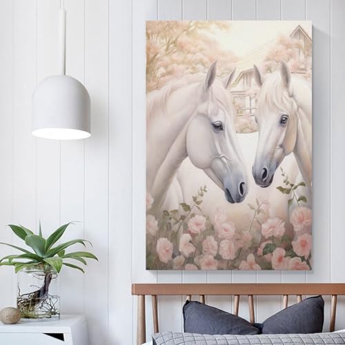 Cuadros modernos de caballos para decoración elegante de dormitorios 5