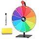 YANGUN Glücksrad zum Drehen, 30cm Drehrad Glücksrad mit 12 Slots, Spinnings Prize Wheel mit Radiergummi und Markierstift, Glücksradspiel, für Lotteriespiele, Wortspiele, Karneval Party