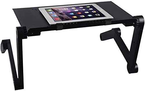 Betttisch, faltbar, Halterung für Laptop, Tablet-Halterung auf dem Sofa, Tisch, verstellbar, für PC, Mehrzweck-Tablett, für Bücher, Blumentöpfe