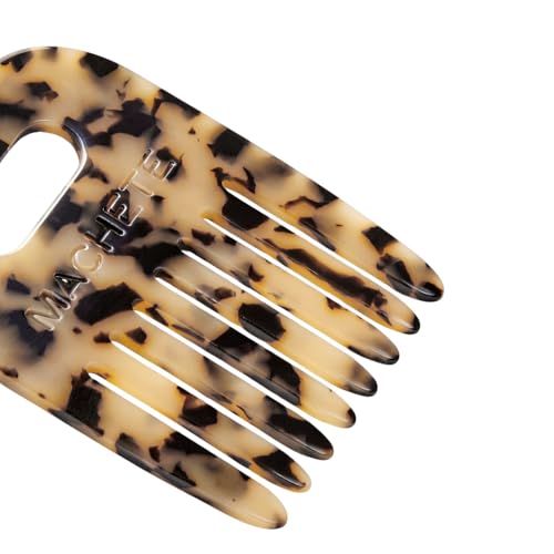 Peine MACHETE No. 4 diente ancho artesanal para cabello rizado miniatura 2