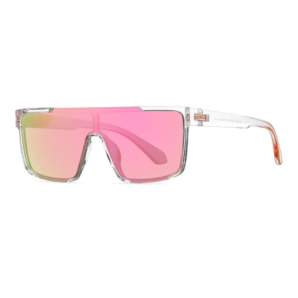 Gafas de Sol de Media Montura a la Moda, Populares con Revestimiento de Espejo, Sombras de conducción UV400